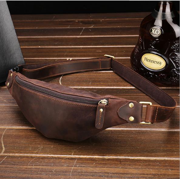 Leather Fanny Pack Waist Bags for Men