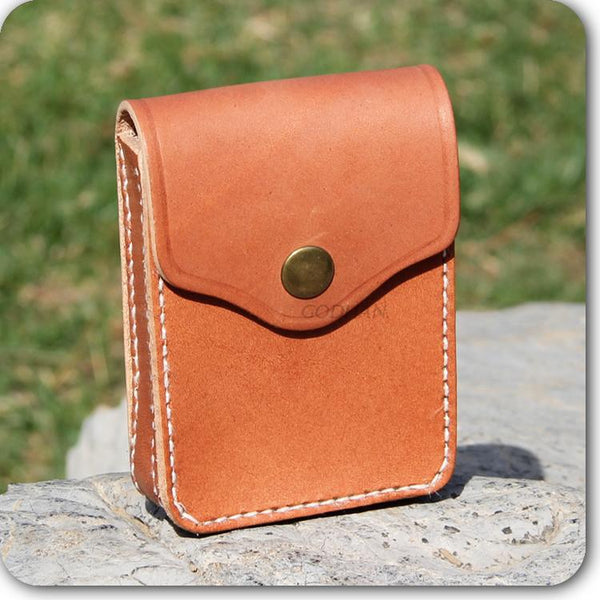 Leather Mens Cigarette Cases with Belt Loop Cell Phone Holster