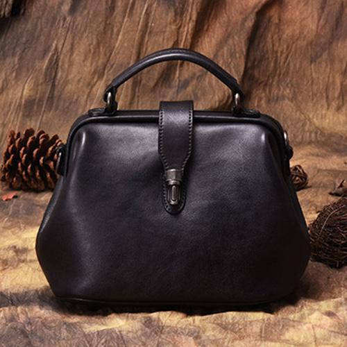 Female Doctors Bag Purse Womens Small Leather Shoulder Bag for