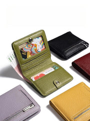 bifold wallet women's​ Women's Billfold Leather Billfolds for Women Women's Short Wallet Women's Small Wallet 