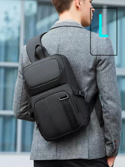 shoulder sling bag Black Large Sling Bag For Men Waterproof Mens Sling Backpack Best Large Sling Backpack