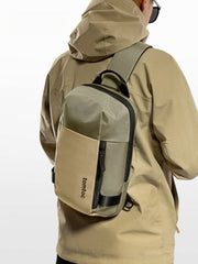 Men 9L Sports Khaki Large Sling Bag For Men