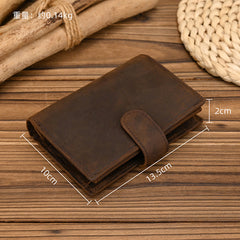 trifold leather wallet men's