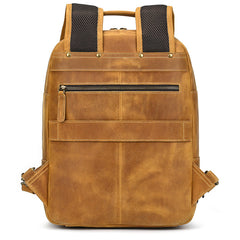 leather laptop backpack​