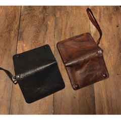 Leather Wristlet Wallet for Men wristlet wallet small clutch wallet​ leather clutch wallet​ biker chain wallet