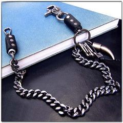 Best Chain for Pants Cool Wallet Chains Men's Bull Horns Biker Wallet Chain 