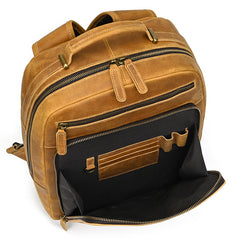 laptop leather backpack​