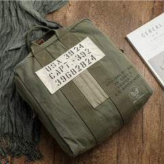 Army Green Canvas WWII Bag