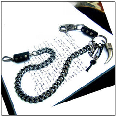 chains for pants Cool Wallet Chains Men's Bull Horns Biker Wallet Chain Best Chain for Pants