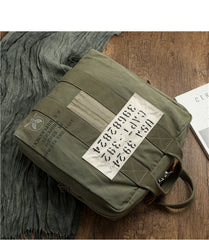 Canvas Army Vertical HandBag