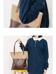 canvas leather bag​