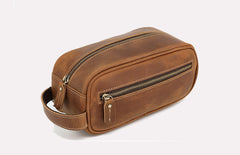 Leather Toiletry Bag for Men  Mens Ditty Bags Leather Leather Dopp Kits for Men