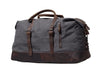 retro canvas duffle bag Gray Waxed Canvas Weekender Bag Waxed Canvas Duffle Bag Large Canvas Leather Duffle Bag 