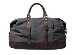 men's waxed canvas duffle bag Gray Waxed Canvas Weekender Bag Waxed Canvas Duffle Bag Large Canvas Leather Duffle Bag 