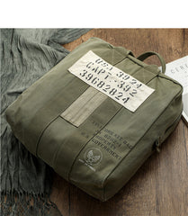 Canvas Army Vertical HandBag