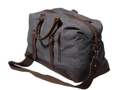 vintage canvas duffle bag Gray Waxed Canvas Weekender Bag Waxed Canvas Duffle Bag Large Canvas Leather Duffle Bag 