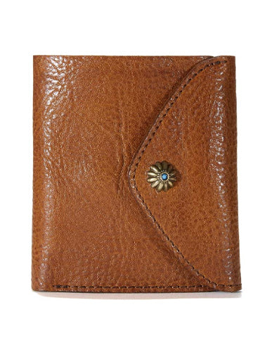 Vintage Genuine Leather Mens Billfold Brown Leather Wallet Front Pocket Wallet for Men