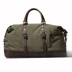 canvas duffle bag with zipper Green Waxed Canvas Weekender Bag Waxed Canvas Duffle Bag Large Canvas Leather Duffle Bag 