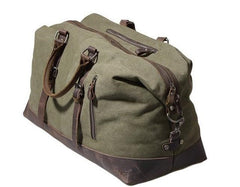 army duffle bag canvas​ Green Waxed Canvas Weekender Bag Waxed Canvas Duffle Bag Large Canvas Leather Duffle Bag 