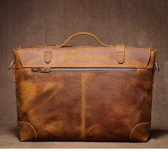 leather laptop bag men​ Mens Leather Briefcases Shouler Laotop Bag Leather Briefcase Workbag for Men