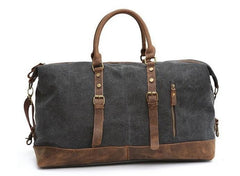 canvas duffle bag men​ Black Waxed Canvas Weekender Bag Waxed Canvas Duffle Bag Large Canvas Leather Duffle Bag 