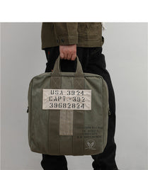 Canvas Army Vertical HandBag