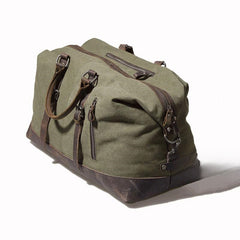 canvas military duffle bag Green Waxed Canvas Weekender Bag Waxed Canvas Duffle Bag Large Canvas Leather Duffle Bag 