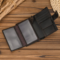 mens trifold wallet leather