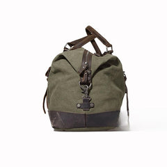 wax canvas duffle bag​ Green Waxed Canvas Weekender Bag Waxed Canvas Duffle Bag Large Canvas Leather Duffle Bag 