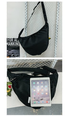 Nylon Black Large Sling Bag For Men 