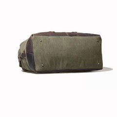 canvas travel duffle bag​ Green Waxed Canvas Weekender Bag Waxed Canvas Duffle Bag Large Canvas Leather Duffle Bag 