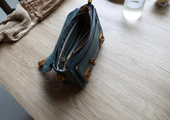 Womens Coffee Small Leather Satchel Crossbody Bag Vintage School Handbag Shoulder Bag for Ladies