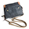 Gray Waxed Canvas Mens Casual Shoulder Bag Messenger Bags Casual Courier Bags for Men