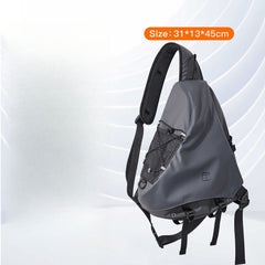 Waterproof Black Sling Bag For Big Men