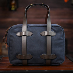 Mens Army Green Canvas Small iPad Handbag Khaki Canvas Mini Briefcase Handbags for Men