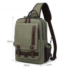 large sling bag School sling bag for men Canvas Large Sling Bag For Men sling backpacks