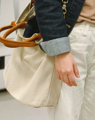 White Gray Canvas Tote Bag Canvas Messenger Handbag Womens Canvas Shoulder Totes Bag for Men