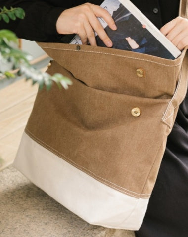 Ladies Canvas Laptop Messenger Bag Khaki Canvas Messenger Bag for Women Large Crossbody Bag 