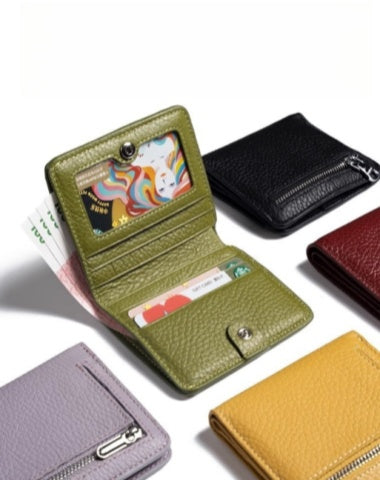 bifold womens wallet Women's Billfold Leather Billfolds for Women Women's Short Wallet Women's Small Wallet 