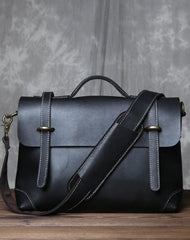 Black Leather Briefcase Workbag for Men Leather Briefcases Men Mens Leather Briefcases Shouler Laotop Bag