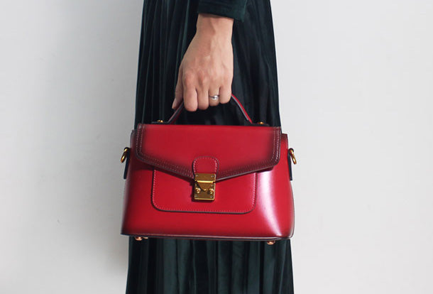Genuine Leather Bag Handbag Purse Shoulder Bag for Women Leather Cross