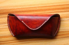 Handmade Mens Cool Leather Glasses Case Glasses Box Glasses Holder Eyeglass Case