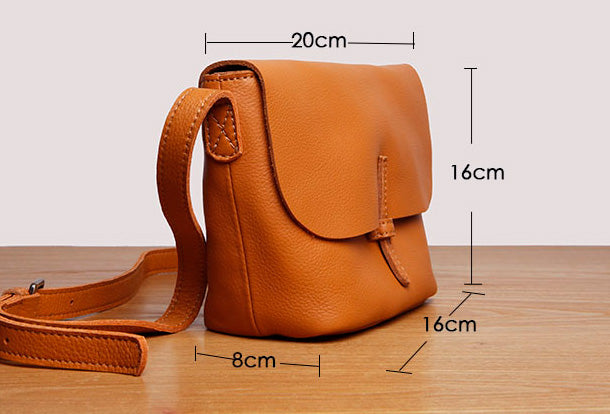 Handmade Leather Cute Messenger Bag Crossbody Bag Shoulder Bag Women L