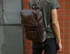 Leather Mens Backpacks Cool Travel Backpacks Laptop Backpack for men