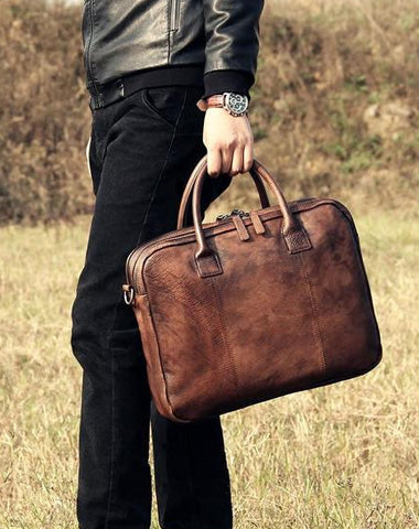 Leather Laptop Bags for Men, Briefcases & Work Bags
