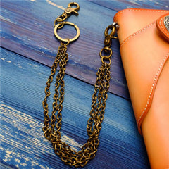 Badass Men's Brass Pants Chain jeans chain jean chain Punk Fashion Gold Wallet Chains For Men