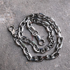 Badass Silver Mens Wallet CHain Pants Chain Silver jeans chain jean chain Biker Wallet Chain For Men