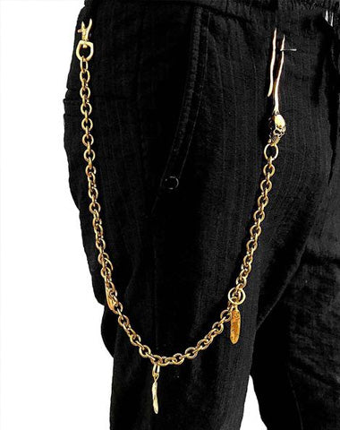 Pants Chain for Wallets or Keys with Silver Wire Links - Silvertraits
