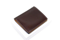 Cool Leather Mens Small Wallets Front Pocket Wallet Slim Wallet for Men