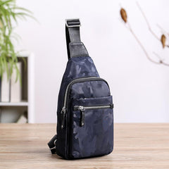 Cool Nylon Men's Sling Bag Camouflage Chest Bag Nylon One shoulder Backpack Sling Pack For Men